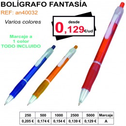 Bolígrafos Personalizados Fantasía
