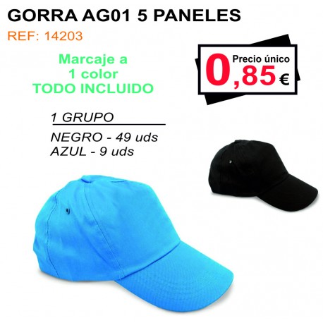 GORRA AG01 5 PANALES