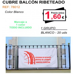 CUBRE BALCÓN RIBETEADO