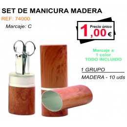 SET DE MANICURA MADERA