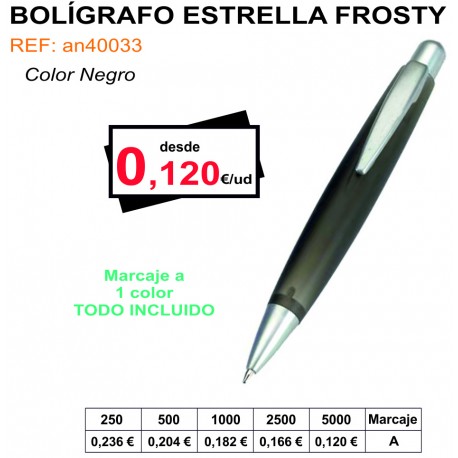 BOLÍGRAFO ESTRELLA FROSTY
