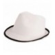 Sombreros Personalizados Premium Blanco Ribete